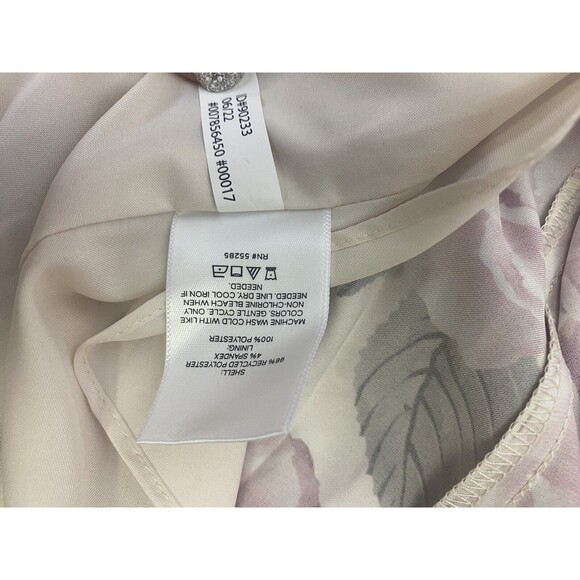 New EXPRESS Floral Print Ruffle Hi Lo Maxi Dress Pink Green Summer Size 12 - Picture 12 of 15